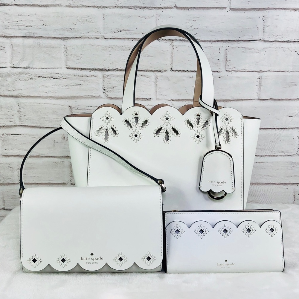 3PCS Kate Spade Mini Mina Satchel Wallet Crossbody